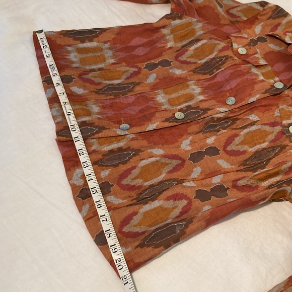 Ruby Rd. Linen blend jacket pearlized buttons 8 - Picture 9 of 15